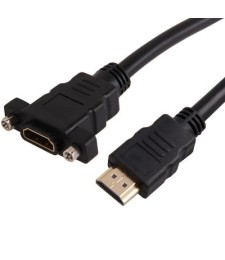 כבל מאריך HDMI1.4 ז-נ לפנל 0.5מ' + ברגים