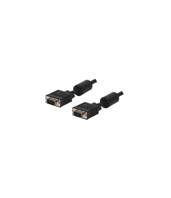 כבל VGA מסוכך + פריטים, ז-ז, 10 מטר