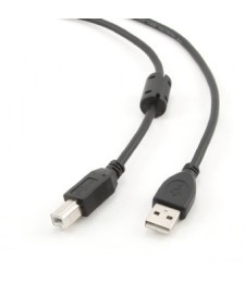כבל USB2.0 שטוח - ריבוע מקצועי+פריט, 1מ