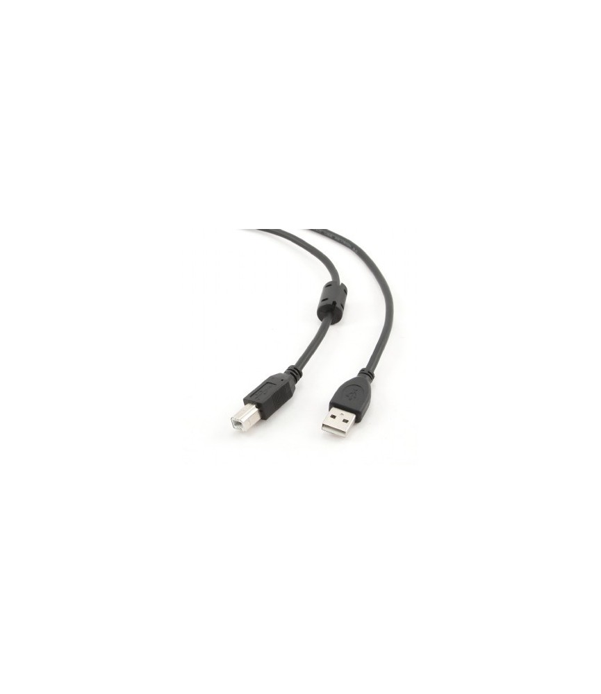 כבל USB2.0 שטוח - ריבוע מקצועי+פריט, 5מ