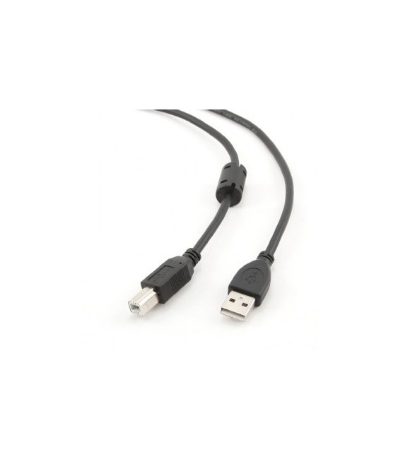 כבל USB2.0 שטוח - ריבוע מקצועי+פריט, 5מ