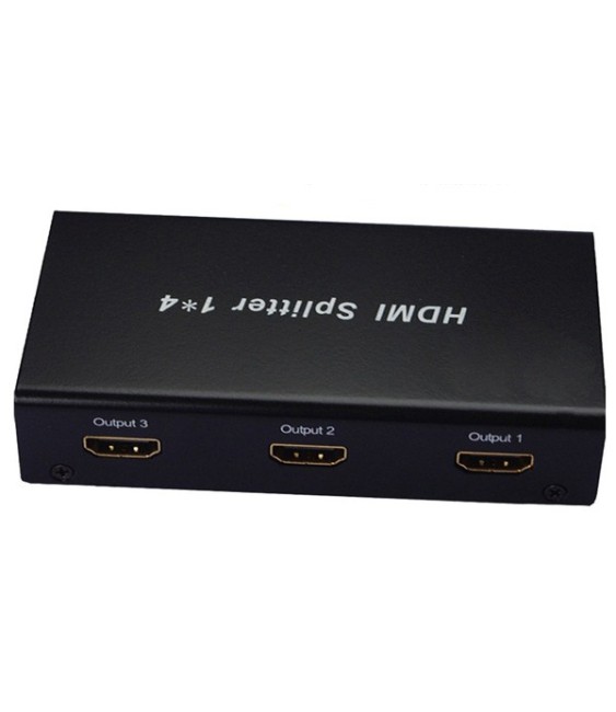 מפצל מוגבר HDMI ל-4 יציאות, תומך 3D