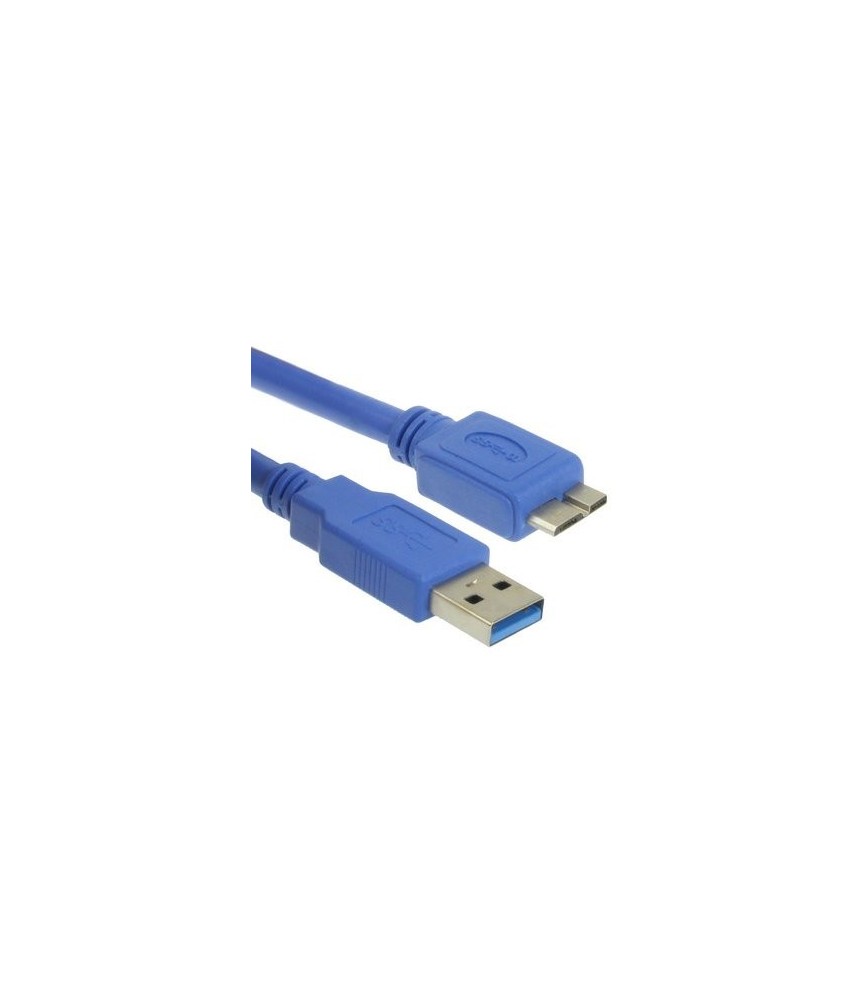כבל USB3.0 A - MICRO B מקצועי+פריט, 3 מ'