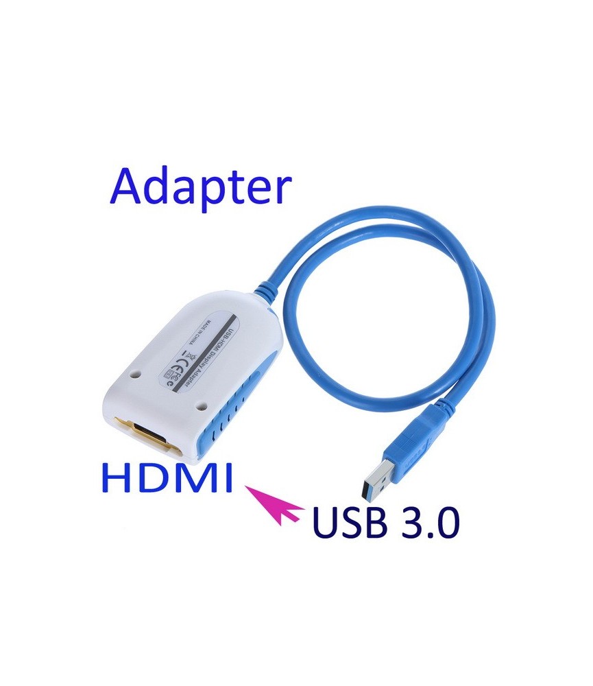 כבל מתאם USB3.0 - HDMI תומך WIN8/8.1+MAC