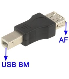 מתאם USB2.0 מ-B זכר ל-A נקבה