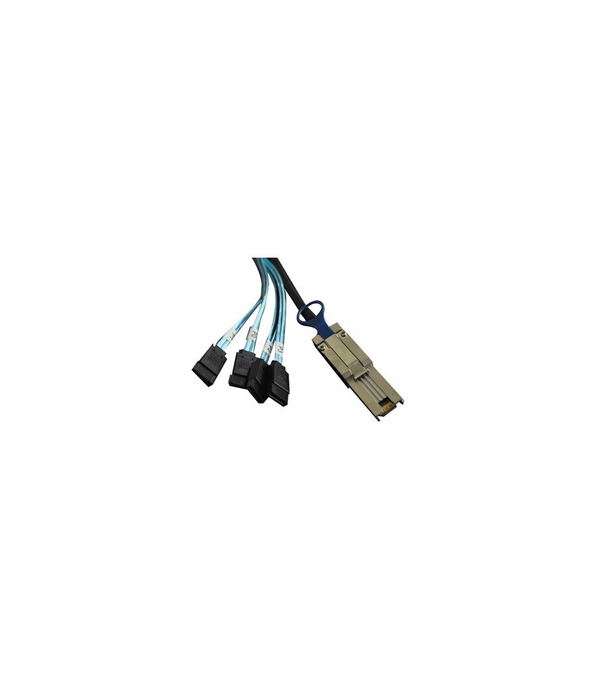 כבל MINI SAS 26P - 4xSATA 7P 2M