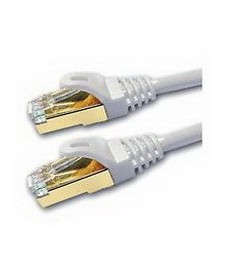 כבל רשת מסוכך CAT7 אפור באורך 1 מטר