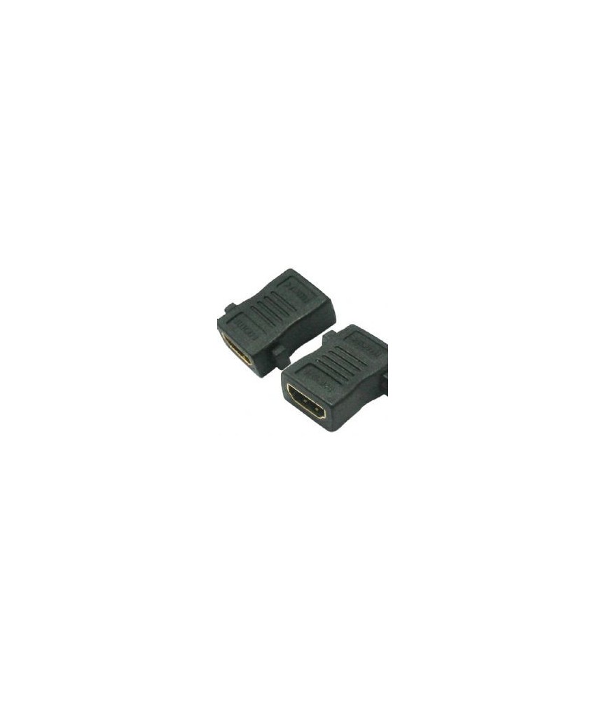מתאם HDMI נקבה - נקבה מוזהב לפאנל